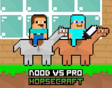 Permainan NOOB vs Pro Horsecraft secara online