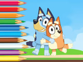 Permainan Buku Mewarnai: Liburan Bluey dan Bingo  secara online