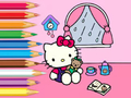 Permainan Buku Mewarnai: Hari Hujan Hello Kitty  secara online