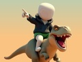Permainan Manusia tongkat. Arena Dinosaurus  secara online