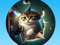 Permainan Puzzle Jigsaw Bulat Kumpulkan Gambar dengan Anak Kucing Lucu  secara online