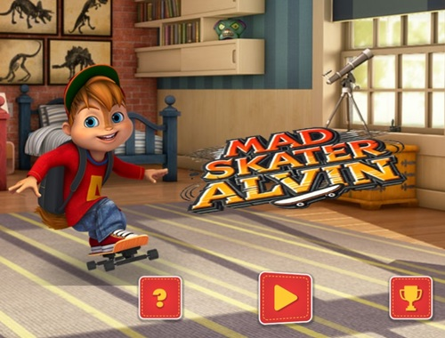 Permainan Skater Gila Alvin  secara online