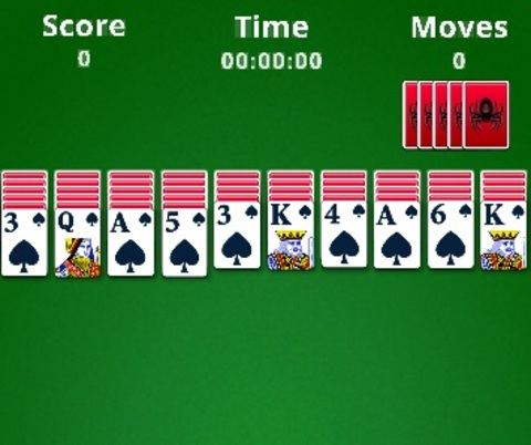 Permainan Laba-laba Solitaire  secara online