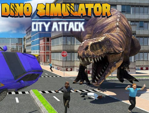 Permainan Serangan Kota Simulator Dino  secara online