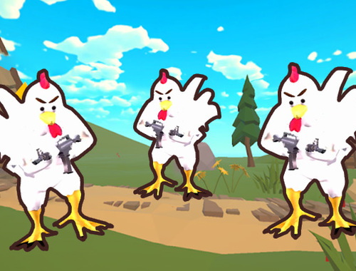 Permainan Penembak ayam io  secara online