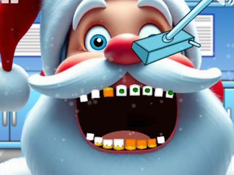 Permainan Dokter Gigi Santa  secara online