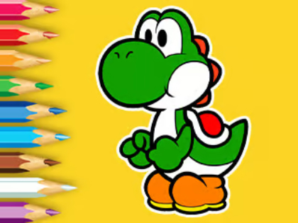 Permainan Buku Mewarnai: Hari Memancing Yoshi  secara online