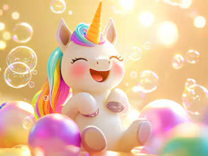 Permainan Teka-teki Jigsaw: Kegembiraan Gelembung Unicorn  secara online