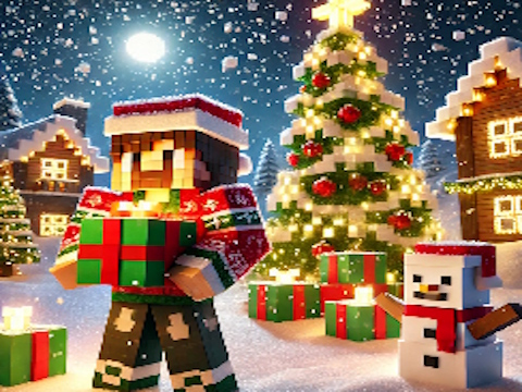 Permainan Jigsaw Natal Minecraft  secara online