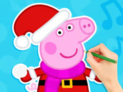 Permainan Buku Mewarnai: Manusia Salju Peppa Pig  secara online