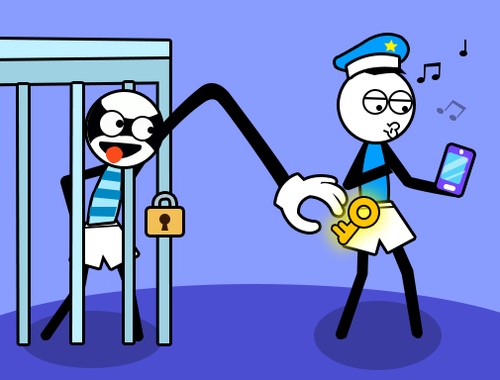 Permainan Teka-teki Pencuri Troll Stickman  secara online