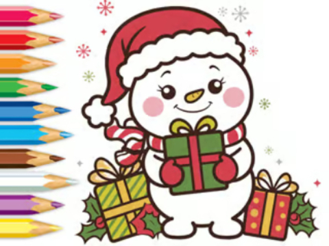 Permainan Buku Mewarnai: Pengiriman Kejutan Natal  secara online
