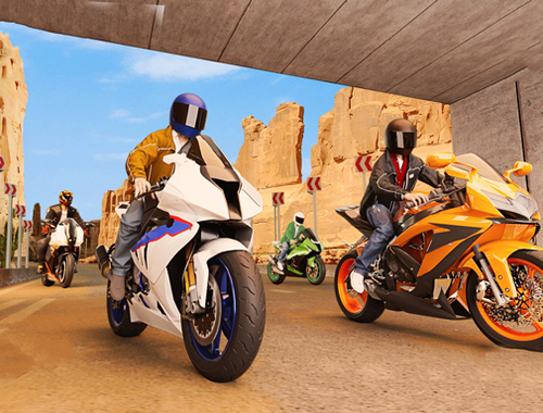Permainan Balapan Simulator Sepeda Motor Nyata 3D  secara online