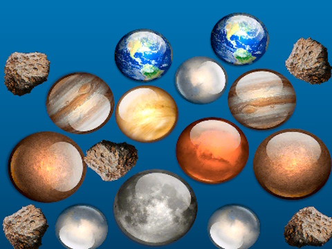 Permainan Gabungkan Planet Luar Angkasa!  secara online