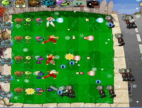 Permainan Petarung jalanan vs zombie  secara online