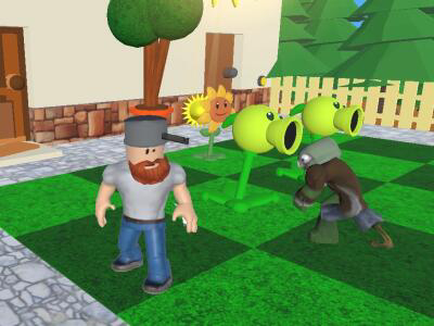 Permainan Tanaman vs zombie 3d  secara online