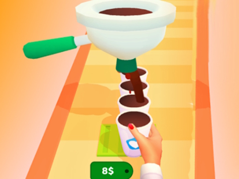 Permainan Coffee Run 3D secara online