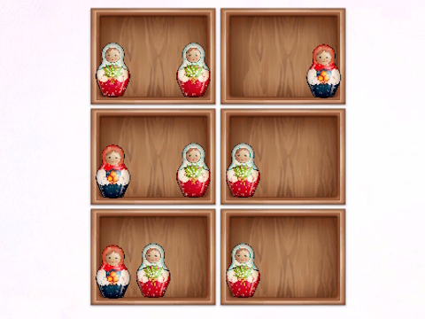 Permainan Sortir berdasarkan rak matryoshka!  secara online