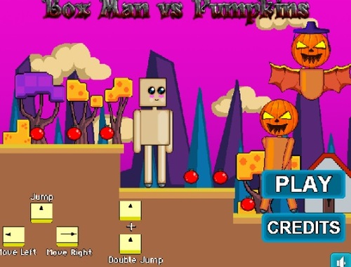 Permainan Box Man vs Pumpkins secara online