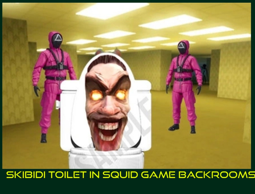 Permainan Toilet Skibidi di ruang belakang permainan cumi -cumi  secara online
