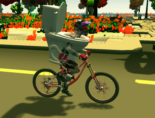 Permainan Skibidi Toilet Bike Riding secara online