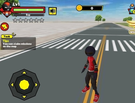Permainan Stick Rope Hero secara online