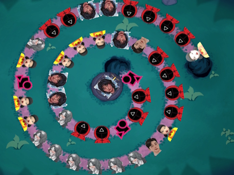 Permainan Squid Game Bubble Shooter secara online