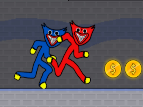 Permainan Stickman Huggy Party Duo secara online
