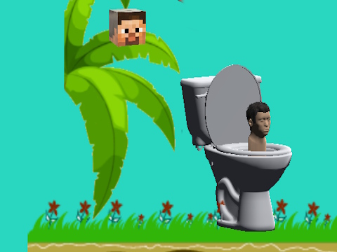 Permainan Pemintalan skibidi toilet flappy minecraft  secara online