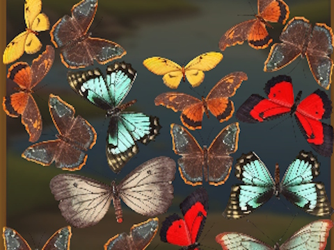 Permainan Mergebuterfly: 2048! secara online