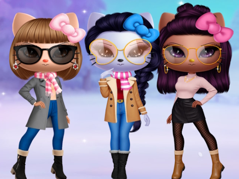 Permainan Kitty Squad Winter Dress Up secara online