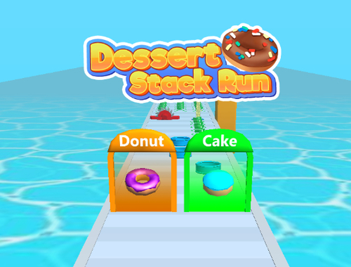 Permainan Dessert Stack Run secara online