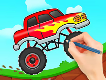 Permainan Buku Mewarnai: Truk Monster  secara online