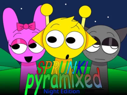 Permainan Sprunki Pyramixed: Edisi Malam  secara online