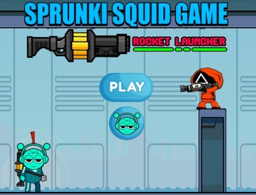 Permainan Sprunki Squid Game Rocket Launcher secara online