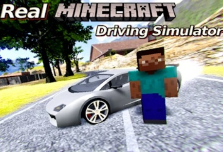 Permainan Simulator mengemudi minecraft nyata  secara online