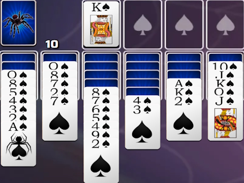 Permainan Spades Spider Solitaire secara online