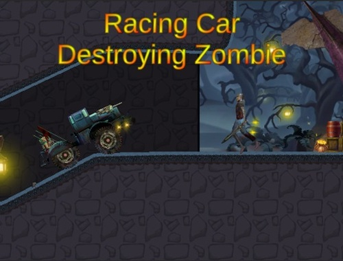 Permainan Mobil balap menghancurkan zombie  secara online