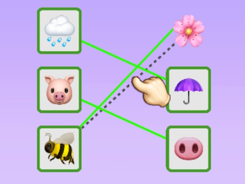 Permainan Teka -teki emoji terhubung  secara online