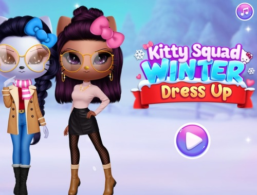 Permainan Kitty Squad Winter Dress Up  secara online