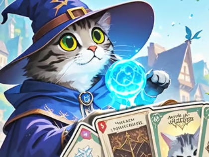 Permainan Puzzle Jigsaw: Arena kartu kucing  secara online
