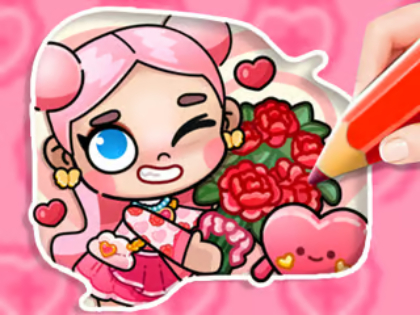 Permainan Buku Mewarnai: Avatar Valentine  secara online