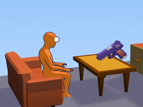 Permainan Ragdoll Gun Shooter: Cannon Spinner Playground  secara online