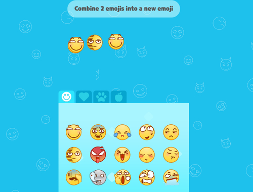 Permainan Emoji menggabungkan moji yang menyenangkan  secara online