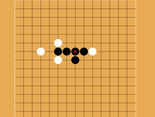 Permainan Gomoku lima batu berturut -turut  secara online