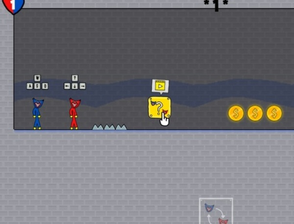 Permainan Stickman Huggy Party Duo  secara online