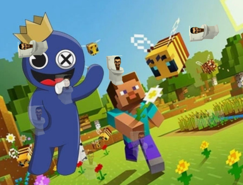 Permainan Teman Pelangi Minecraft Hidden Skibidi  secara online