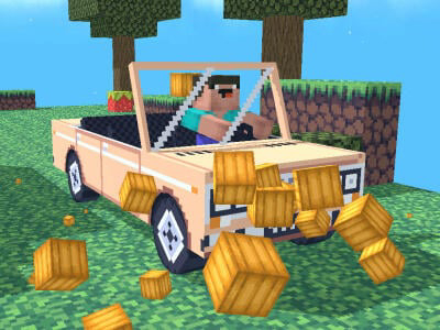 Permainan Noob: obby di dalam mobil  secara online
