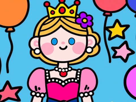 Permainan Warna dengan Kode: Putri Kecil  secara online