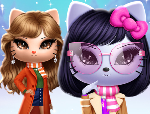 Permainan Kitty Squad Winter Dress Up  secara online
